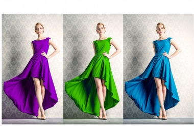 I will change the product color,  and color correction,  cloth,  dress within 24 hours