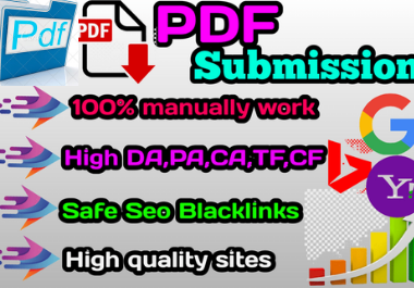 20 manual PDF submission permanent backliks to rank in google by high quality backlinks
