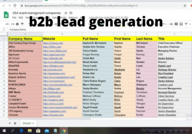 I will do b2b lead generation and I am lead gen expert