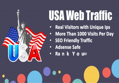 Long visit duration 30,000 USA organic web traffic for 30 days