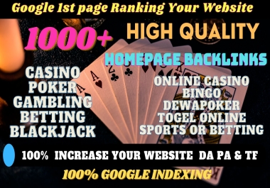 1000+ PBN Blog Post Casino/Gambling/Poker/judi Bola Niche Related