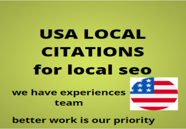 i will do for you 200 usa local citations for local seo