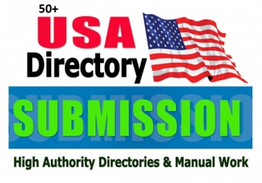 Add 50 High Quality Usa Directory Submission Backlinks With High DA PA TF
