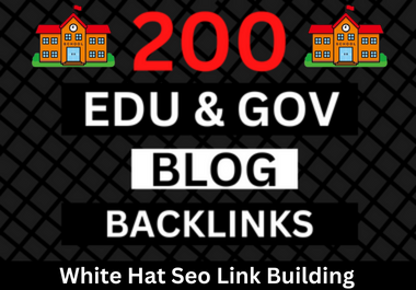200+ edu gov blog comment high quality Seo backlinks