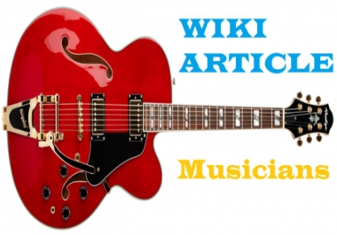 I will edit perfect musicians wiki articles.
