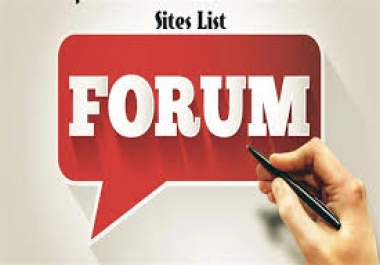I will build dofollow forum posting on high quality domains