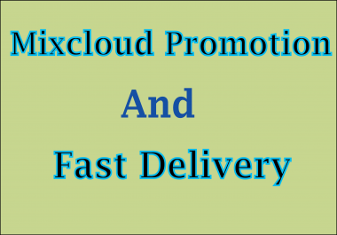 I will give you the original mixcloud promotion.