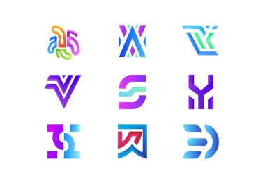 I will design abstract exclusive startup modern conceptual initial trendy logo