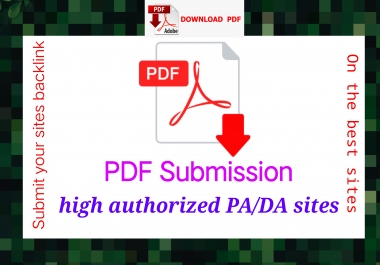 PDF submission on 25+ best dofollow sites