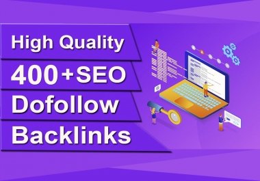 I will rank you high in google ranking with 400 seo dofollow backlinks quality link building