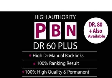 Build 60 High PA DA TF CF Home Page PBN Backlinks - Dofollow Quality Links