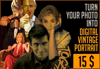 Turn Your Photo Into Vintage Digital Portrait