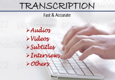 Provide High Quality Transcription of Audio or Video