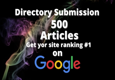 We will submit website to 500 directories