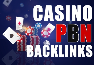 I Will Build 30 dofollow Homepage Casino PBN Backlinks on DA 50+ Sites