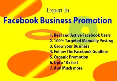 I Will Do Best Organic Promotion for Your Business.