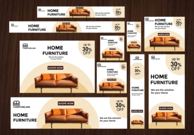 I will design web banner,  facebook cover page,  and static banner