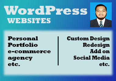 I will Build your dream Portfolio,  e-commerce,  Agency website