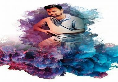 I will create your photo in cartoon image