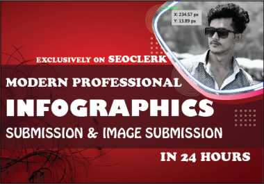 Make 80 manual infographic or image submission to top photo sharing sites has high DA/PA backlinks