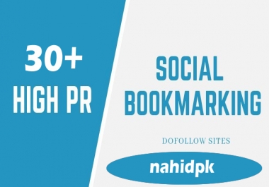 30+High PR Social Bookmarking.