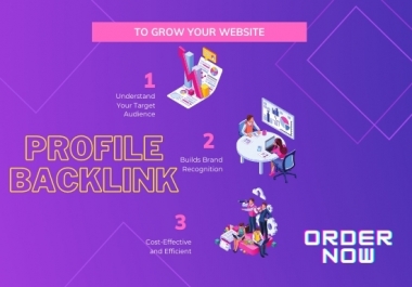 I will create high authority 200 SEO profile backlinks