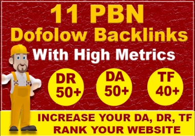 Build Permanent 11 High Authority Pbn Dofollow Seo Backlinks On DA 50+