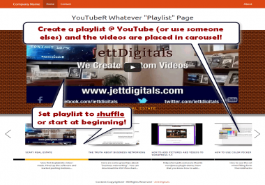 YouTuber playlist creator for YouTubers