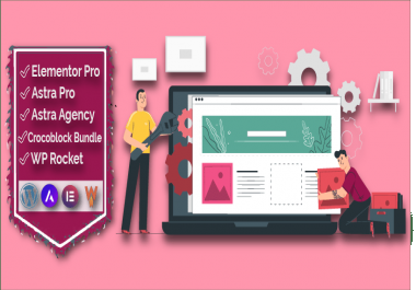I will Install Elementor Pro and Astra Pro and Crocoblock Jet Bundle