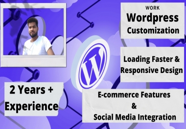 I will do complete wordpress customization