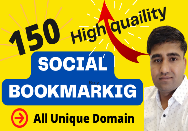 manually create 150 social bookmarks SEO do follow backlinks in top social sites