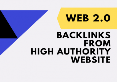 I'll manually build 50 web 2.0 backlinks using high authority website