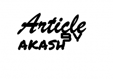 Article By Akash,  i will sell my all articles with some interesting topics.
