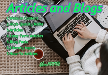 I will write a high quality seo article and blog post