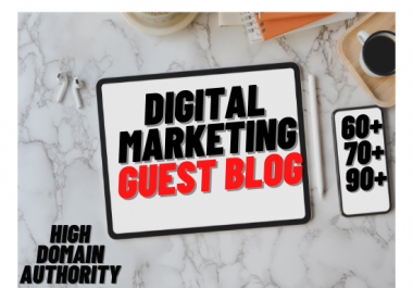 I will do guest post on digital marketing websites