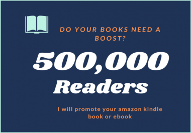 I will do kindle book promotion or ebook promotion
