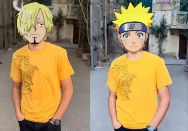 I will make funny picture for you with cartoon's character faces