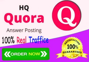 Guaranteed boost your website with 15 high-Quality Quora Answers