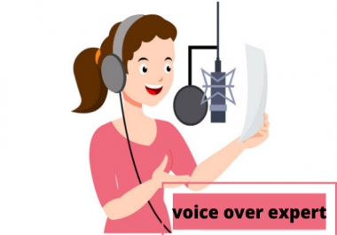 I will record a pro,  studio quality female voice over