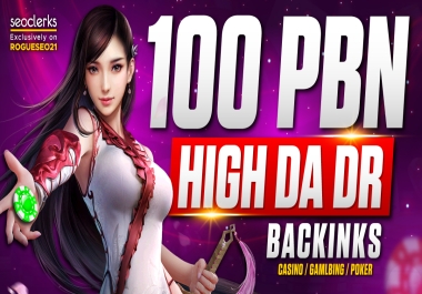 Casino Ranking 100 High DA PA low Spam score Casino Gambling Poker PBNs backlinks