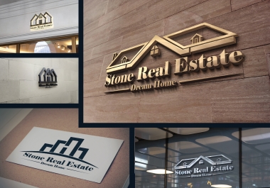 I am expert in modern luxury real estate property construction logo design