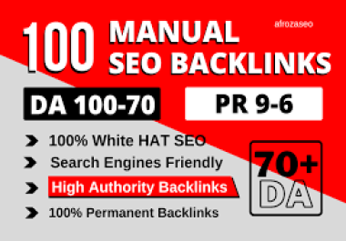 I will manually create 100 unique pr10 backlinks on da 90 sites