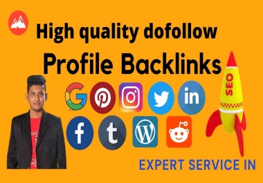 I Will Create 250+ Profile Backlinks High Quality Seo Backlinks PR3-9 Or DA 70+ TOP BRANDS SITES