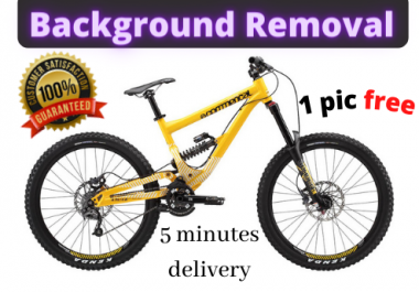 I will remove image background 1 free image in 15 minutes