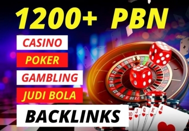 1200+ Casino,  Poker,  Gambling,  Judi Bola High Quality PBN Backlinks