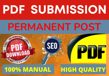 I will do 75 PDF submission on high authority dofollow sites to rank up website