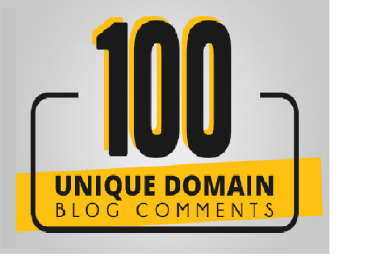 I will do 100 unique domain dofollow blog comments backlinks
