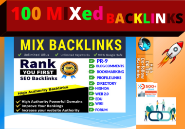 I will build 80 Mix backlinks Dofollow site high authority boost your keyword on 1st page