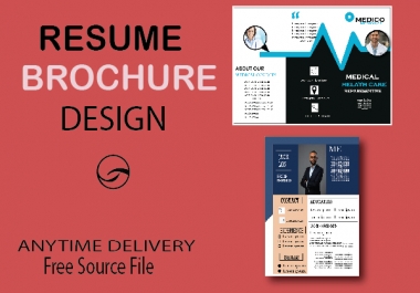 I Will make a professional Brochure and Resume Design