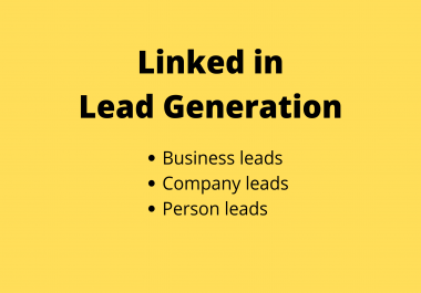 I can generate b2b LinkedIn lead generation